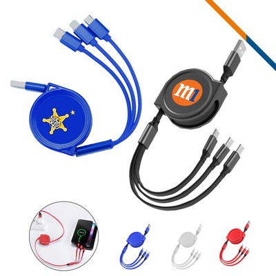 ZipLink 3in1 Retractable Fast Charging Cable