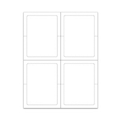 PEEL n SEAL™ Blank Exterior 4-Up Addendum Sticker