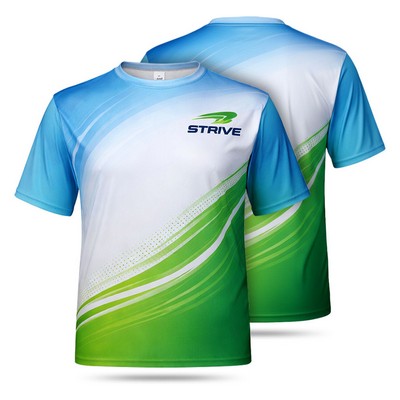 Unisex Sublimated Quick Drying Jersey T Shirt