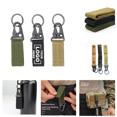 Tactical Nylon Carabiner Keychain