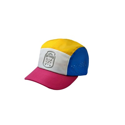Custom 5-Panel Performance Outdoor Camper Hat - Multi-Color Breathable Design
