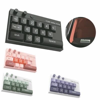 Keyboard-Style Temporary Car Parking Number Plate