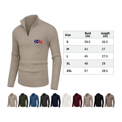 Men's Soft Zip Sweater