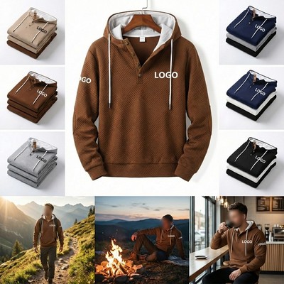 Winter Sports Casual Hooded Sweatshirt