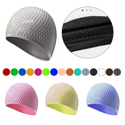 BubbleGlide Silicone Swim Cap