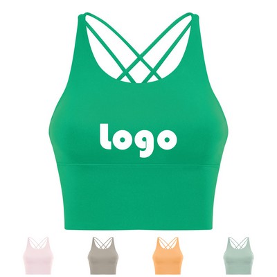 Cross Back Sports Yoga Bra