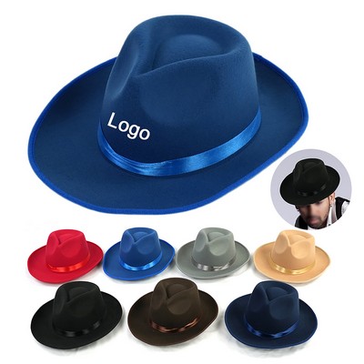 22.8" Classic Unisex Wool Felt Panama Jazz Hat