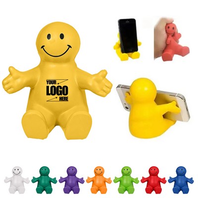 Happy Dude Squeezable Stress Reliever And Phone Holder