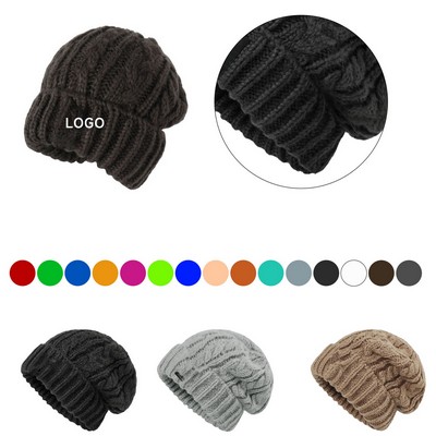 Winter Knit Beanie Cap