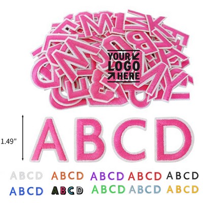 Iron on Letters and Numbers Patch