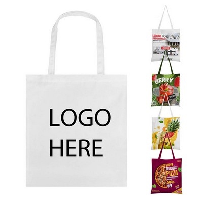 8Oz Sublimated Poly Canvas Tote Bag