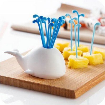 Whale Water Spout Fruit Fork