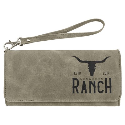 Light Green Leatherette Wallet