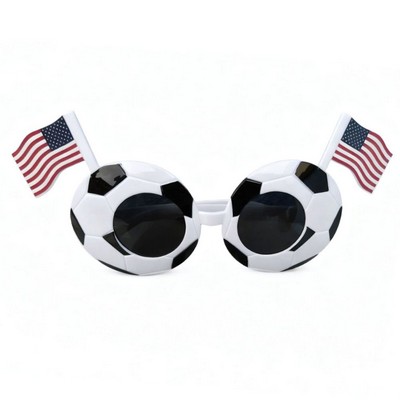 Uv400 Perforated Patriotic National Flag Sunglasses