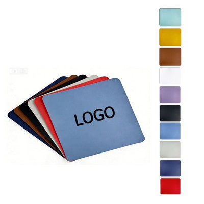 Anti-Skid PU Leather Mouse Pad
