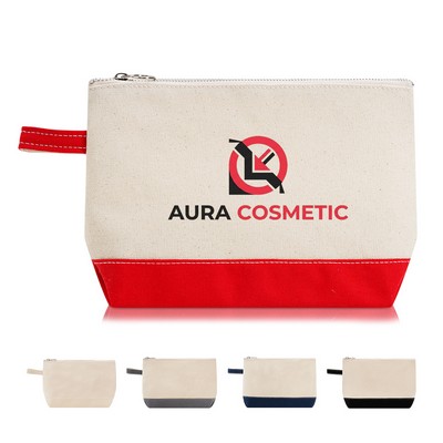 Canvas Zippered Beauty and Travel Organizer